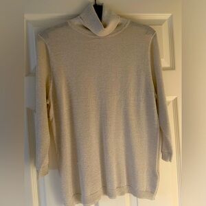 Sparkly silk fine knit sweater